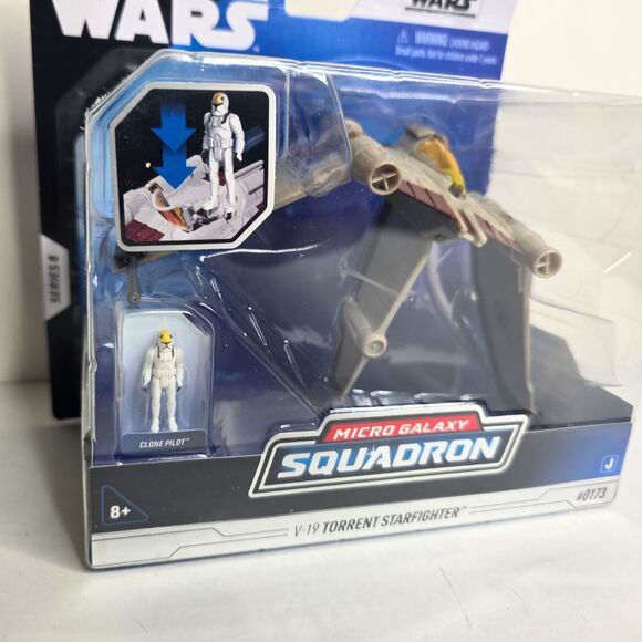 Star Wars Micro Galaxy Squadron V-WING 0063A & V-19 TORRENT STARFIGHTER 0173 SET - Picture 10 of 16
